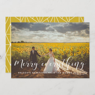 Joyeux tout carte photo de vacances élégant