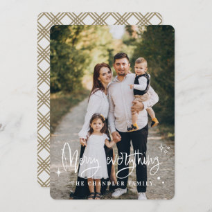 Joyeux tout Famille Carte de vacances de Noël