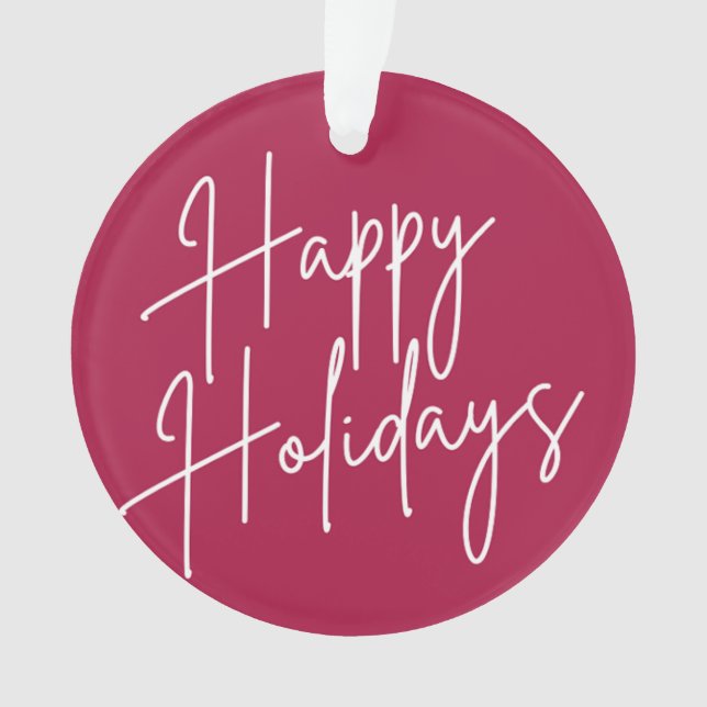 JOYEUX VACANCES NOËL ORNEMENT (devant)