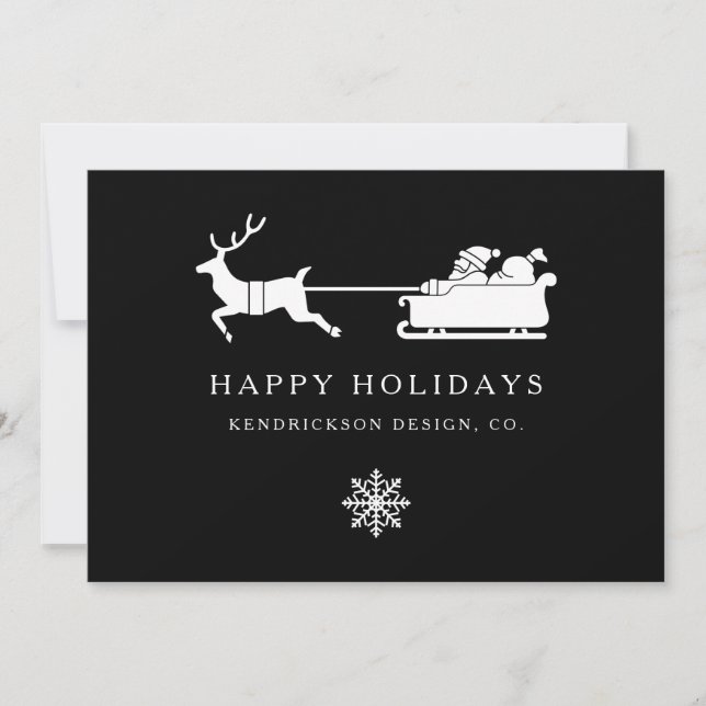 JOYEUX VACANCES SANTA CLAUS Entreprise (Devant)