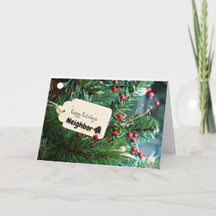 JOYEUX VACANCES **VOISIN** CARTE DE NOËL