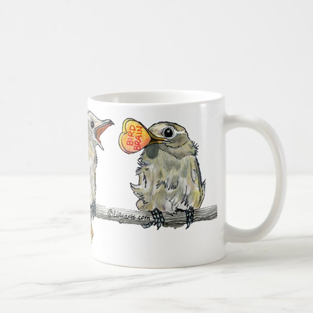 Joyeux Valentines Jour Oiseaux Mug (Droite)