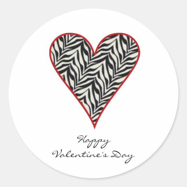 Joyeux Valentines Stickers Coeur de Jour (Devant)
