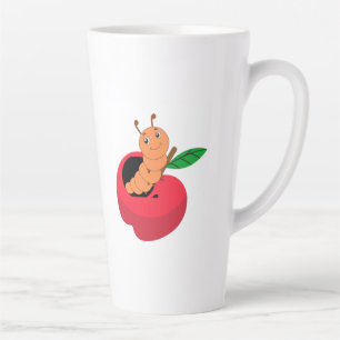 joyeux ver mignon latte mug