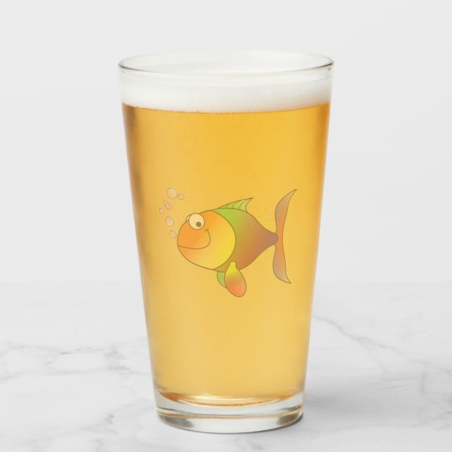 Joyeux verre de poisson (Devant (rempli))