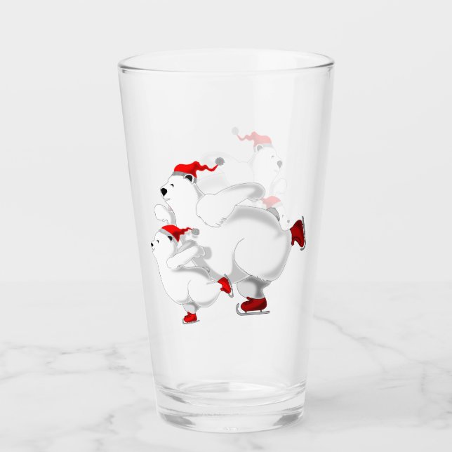 Joyeux verre d'ours de Noël (Devant)