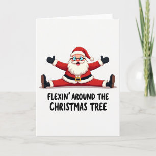 Joyeux Vieil Homme sur une Carte de Noël