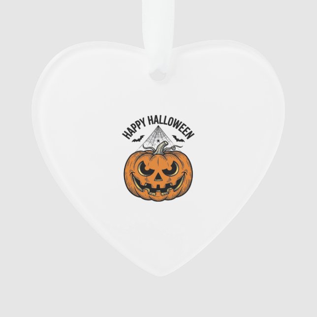Joyeux visage de citrouille d'Halloween Création v (devant)