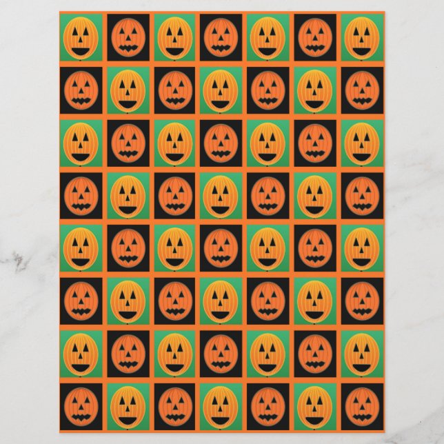 Joyeux visage de citrouille Halloween (Devant)