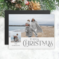 Joyeux voeux de Noël avec Insertion photo Argent