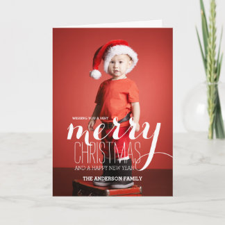 Joyeux voeux de Noël Carte de voeux photo de vacan