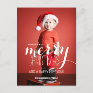 Joyeux voeux de Noël | Carte postale pour fêtes an
