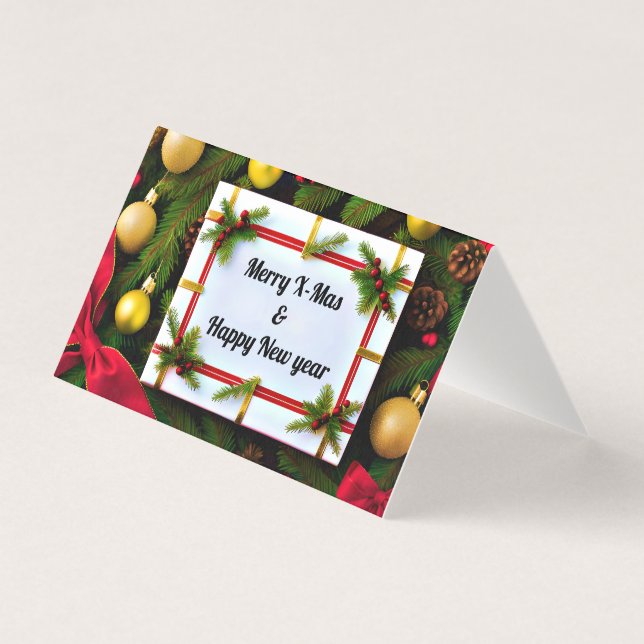 Joyeux voeux de Noël pour des voeux heureux (Front)