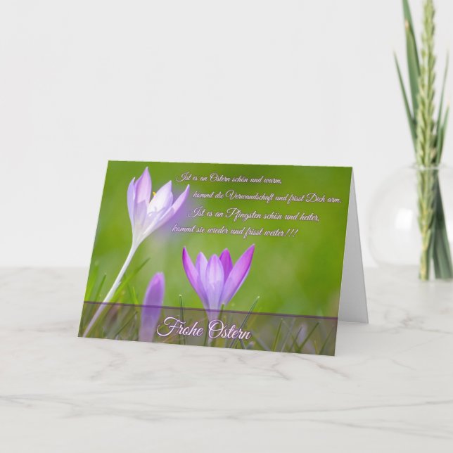 Joyeux vœux de Pâques pour vos proches ! Carte (Devant)