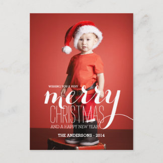 Joyeux voeux de vacances | Carte postale Holiday P