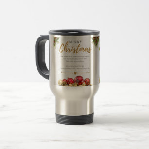 Joyeux voyage de Noël à deux tons café Mug