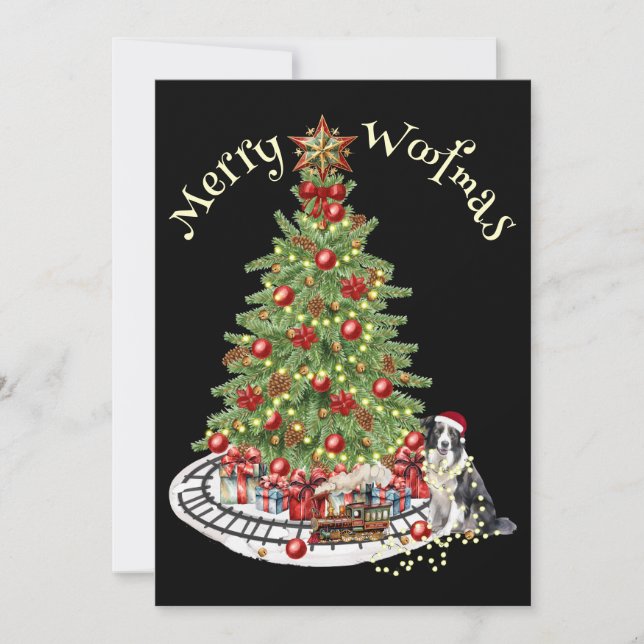 Joyeux Woofmas modèle de chien - Collie (Devant)