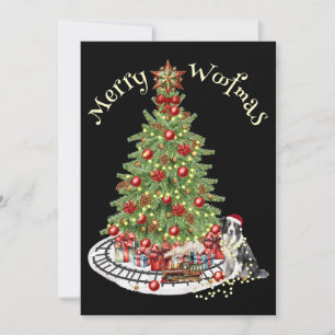 Joyeux Woofmas modèle de chien - Collie