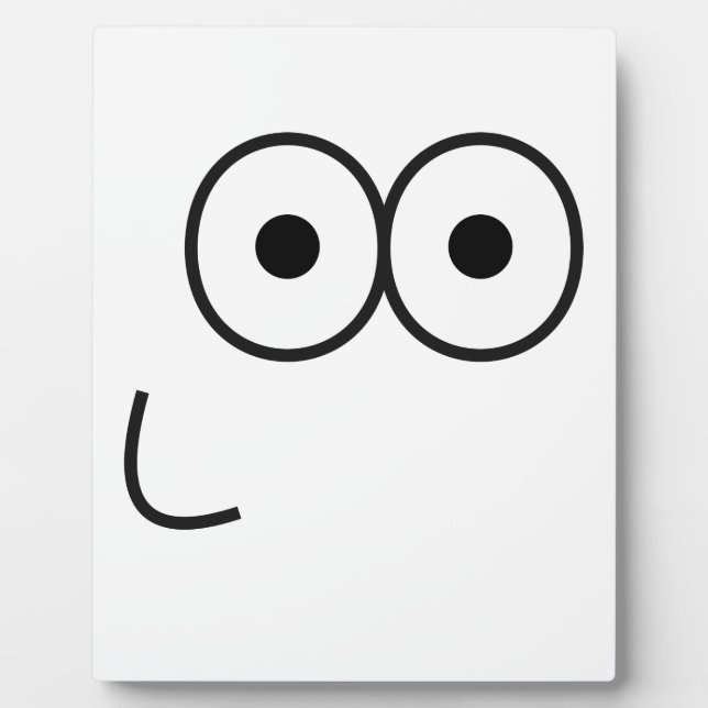 Joyeux yeux et bouche - Plaque (Devant)