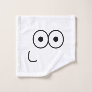 Joyeux yeux et bouche - serviette faciale
