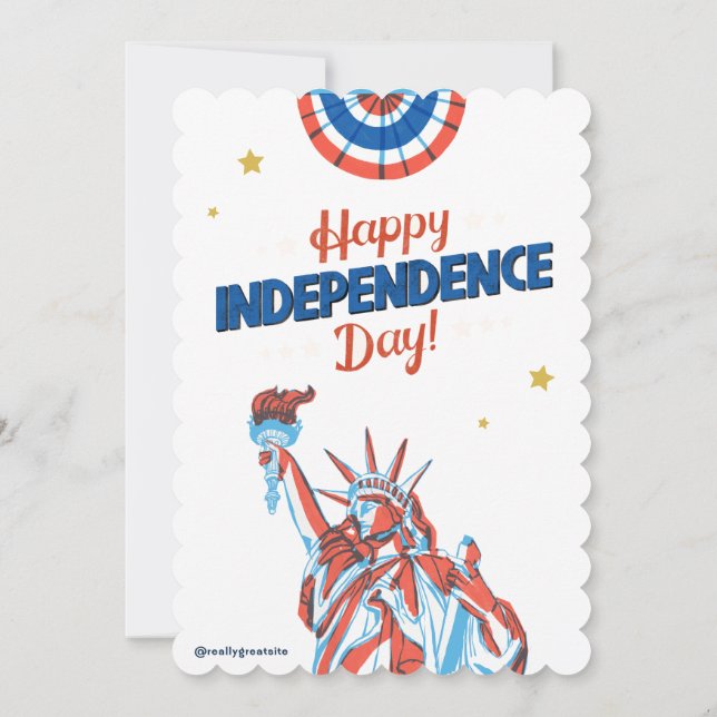 #JoyeuxFêteDeLindépendance Invitation (Dos)