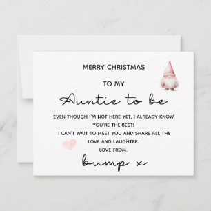 JOYEZ NOËL À AUNTIE POUR ÊTRE DE LA CARTE BUMP