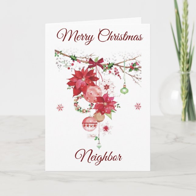 JOYEZ NOËL À LA CARTE DE VACANCES *VOISIN* (Devant)