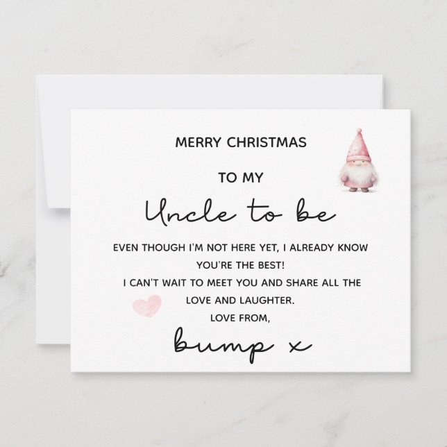 JOYEZ NOËL À MON ONCLE POUR ÊTRE À PARTIR DE LA CA (Devant)