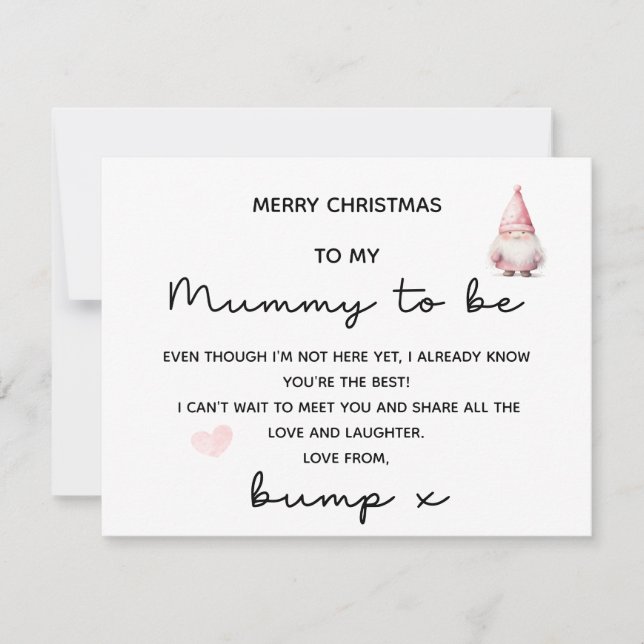 JOYEZ NOËL À MUMMMMY POUR ÊTRE DE LA CARTE BUMP (Devant)