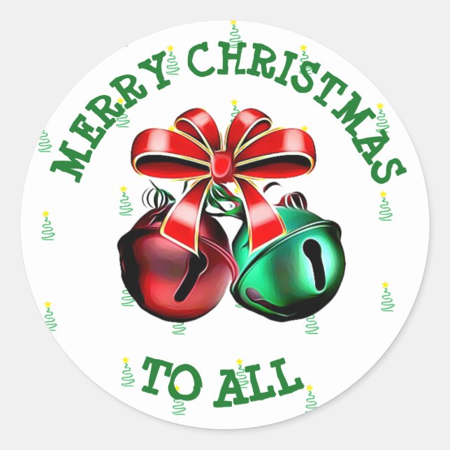 JOYEZ NOËL À TOUS LES Stickers Carte Stickers Jing (Devant)