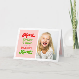 JOYEZ TOUT ET HEUREUX TOUJOURS CARTE DE VACANCES