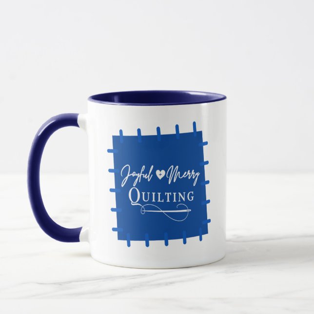Joyful and Merry Quilter Mug (Gauche)