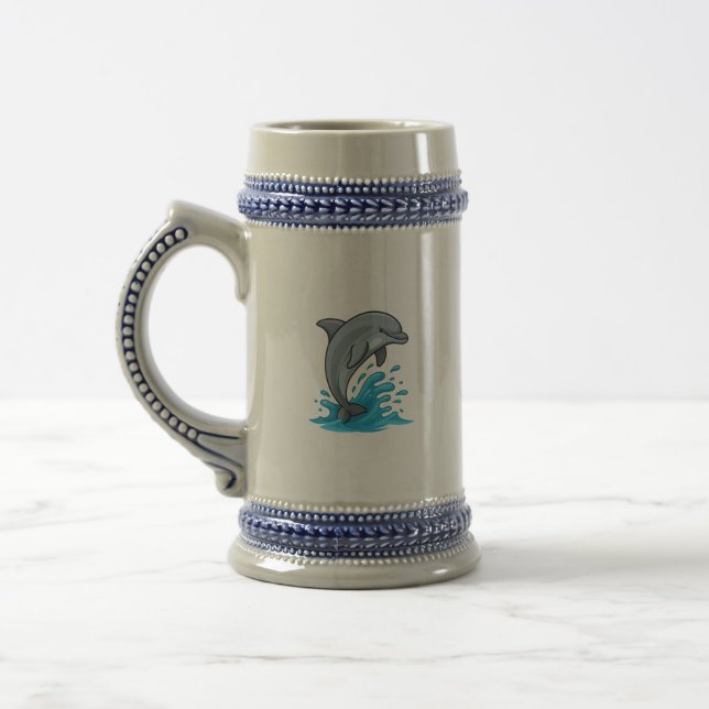 Joyful Dolphin Splash - Mug (Gauche)
