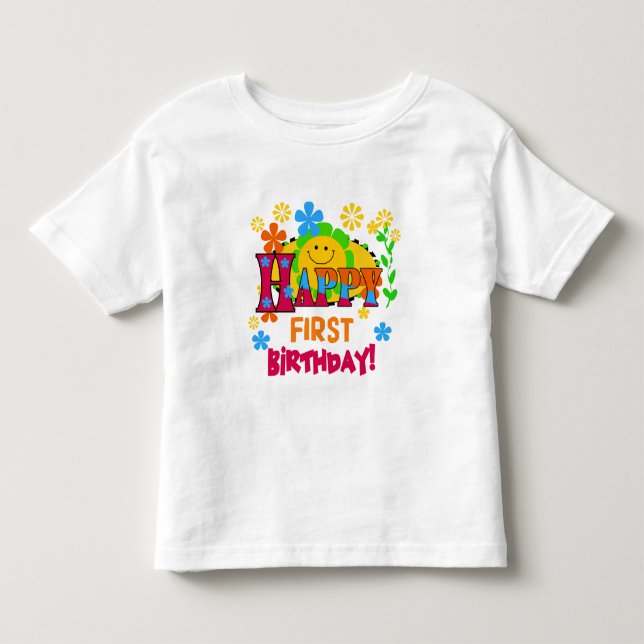 Joyful First Birthday T-shirts et cadeaux (Devant)