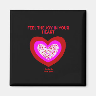 Joyful Heart 2 pouces Magnet Carré