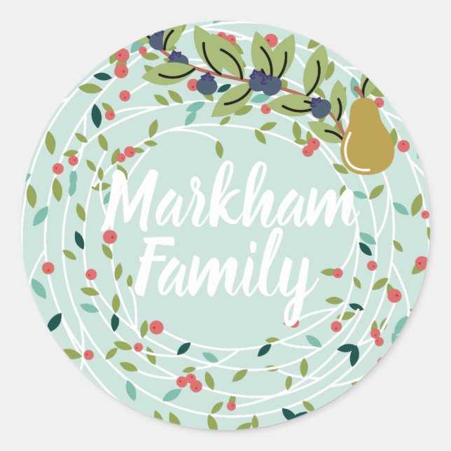 Joyful Joy Holiday Ajouter Nom Stickers Holiday (Devant)