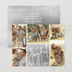 JOYFUL Multi Photo Cartes de fin de année budget a