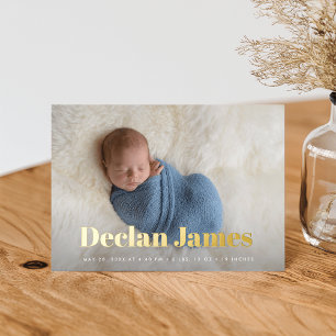 Joyful News Photo Collage Faire-part de naissance 