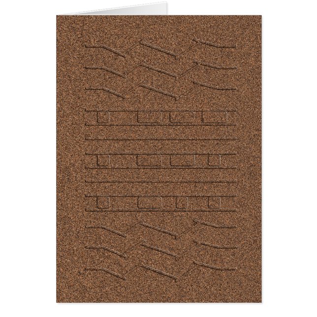 JPL Mars Curosité Rover Tire Track Tread Red (Devant)