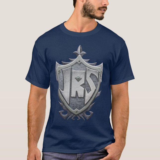 JRS : T-shirt de base, bleu marine (Devant)