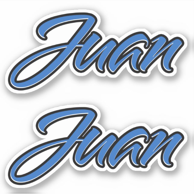 Juan Blue Autocollants (Devant)