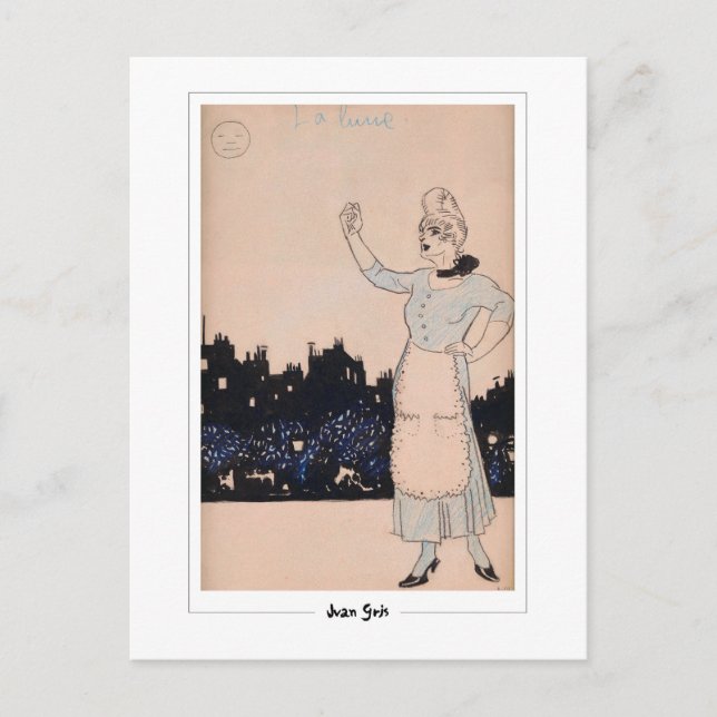 Juan Gris #335 - Carte postale d'art fin (Devant)