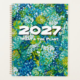 Jubilant-Bleu & Floral Vert Personnalisable 2027