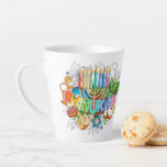 Judaïque - Chanukah Latte Mugs - Logiciels cadeaux<br><div class="desc">Judaica - Mugs de café Hanukah - Mug Latte - Jours fériés - Cadeaux Hanoukka - Invités & Famille</div>