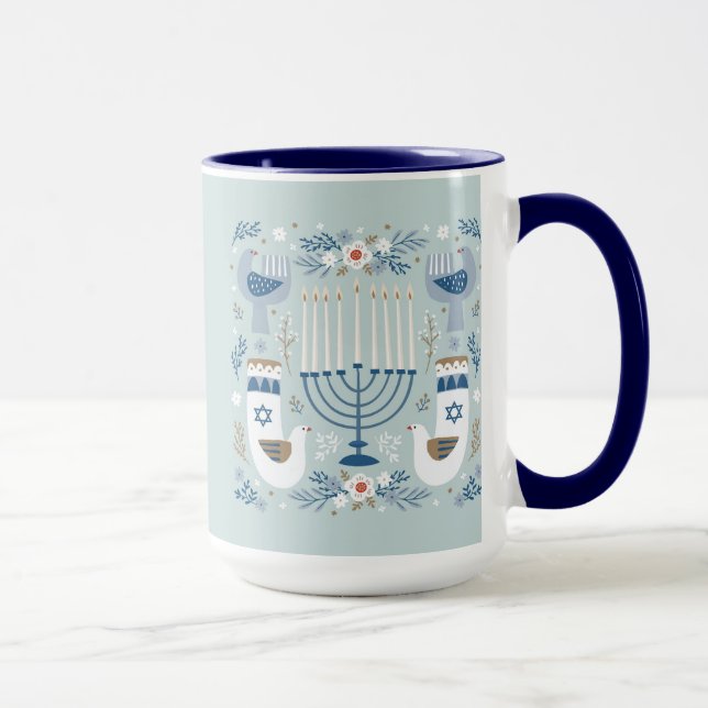 Judaïque - Chanukah Mugs - Logiciel - Vacances (Droite)