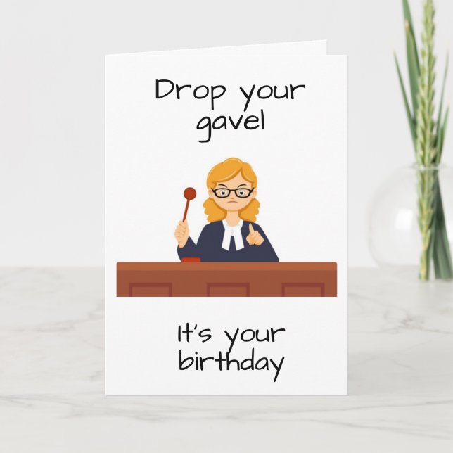 **Juge** CÉLÈBRE CARTE "SON ANNIVERSAIRE" (Devant)