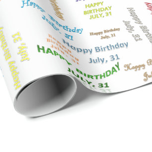 Juillet, 31 Anniversaire Cadeau Papier