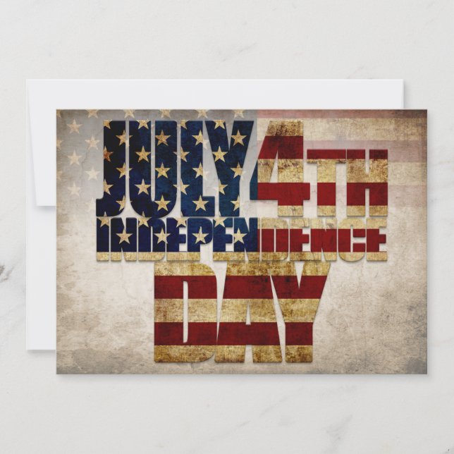 Juillet 4 Jour de l'Indépendance Conception du dra (Devant)