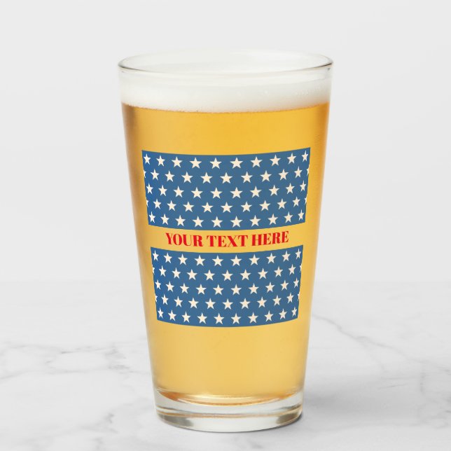 Juillet 4 Tumbler en verre (Devant (rempli))