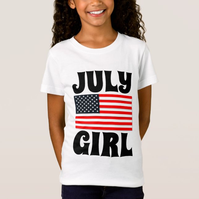 JUILLET ANNIVERSAIRE T-shirt FILLE (Devant)